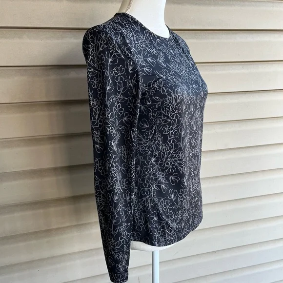 •Hang Ten• Ladies Long Sleeve Floral Sun Protection Top - Size Small - Picture 5 of 8